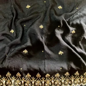 Black color cotton karchupi hijab